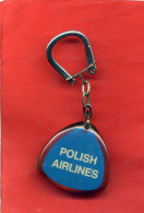 PORTE CLEFS LOT POLISH AIRLINES LIGNES AERIENNES POLONAISES POLOGNE - Publicidad