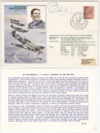 RAF 1977 Autograph Flown Cover, Johnson, Topic Parachute, Army, Defence, War, Injury In Rugby Sport 1938 - Rugby
