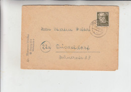 SOWJETISCHE ZONE - Michel 221, 25 Pf. Virchow, Einzelfrankatur 1.10.49 Von Leipzig Nach Düsseldorf - Lettres & Documents