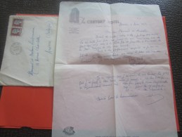 Lettre à En-tête The Ceinturt Hôtel ANVERS Belgique 4 Avr1963  + Enveloppe Ne Correspondant Pas ? Libermann Judaïca - 1950 - ...