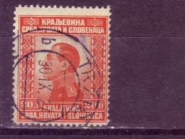 KING ALEXANDER-20 D-POSTMARK-TRŽIČ-SLOVENIA-SHS-YUGOSLAVIA-1924 - Usati