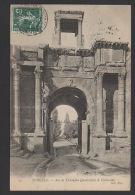 DF / ALGERIE / TEBESSA / ARC DE TRIOMPHE QUADRIFONS DE CARACALLA / CIRCULÉE EN 1909 - Tébessa