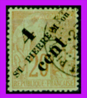 S.-Pierre-&-M.-023  -  1891 - Y&T: N.41 (Privo Di Difetti Occulti) - Netti € 5,00 - Gebraucht