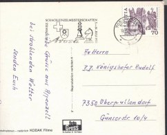 SCHWEIZ - SWITZERLAND - SCHACH  EINZELMEISTERSCHAFTEN  AROSA  - 1984 - Cartas & Documentos