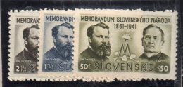 SLOVAQUIE : TP N° 67/69 ** - Unused Stamps