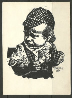 Estland Estonia Estonie 1966 Grafik Aleksander Mildeberg Der Junge A Boy Original Signatur - Sonstige & Ohne Zuordnung