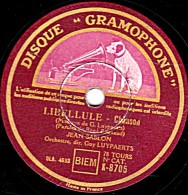 78 Trs - DISQUE "GRAMOPHONE" K- 8705 - état TB - Jean SABLON - LIBELLULE - LA MAISONNETTE - 78 T - Disques Pour Gramophone