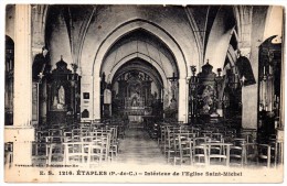 CP, 62, ETAPLES, Intérieur De L'Eglise Saint-Michel, Vierge - Etaples