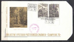 Czechoslovakia 3 Covers With Imprint And Cancellation Stamp Exhibition Sumperk 1976 - Briefe U. Dokumente