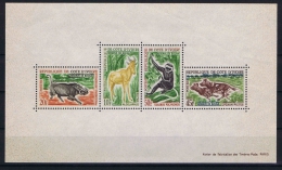 Cote D'Ivooire, 1963 Block Nr 2, MNH/** Has A Very Light Fold, Brownish Paper - Ivoorkust (1960-...)