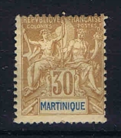 Martinique: 1892 Yv 39 MH/* - Unused Stamps