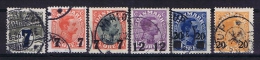 Denmark: 1926, Yv. 168-173  Used - Usati