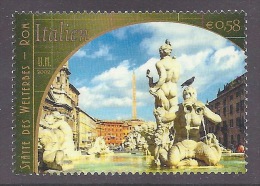 Nations Unies ONU (Vienne) 2002 - Fountain Moro, Piazza Navona, Rome - United Nations, World Heritage MNH - Neufs