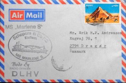 Egypt Letter To Denmark ( Lot 3328 ) - Briefe U. Dokumente
