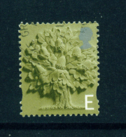 GREAT BRITAIN (ENGLAND)  -  2001 To 2002  Oak Tree  'E'  Used As Scan - Angleterre