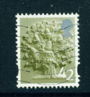 GREAT BRITAIN (ENGLAND)  -  2003+  Oak Tree  42p  Used As Scan - Angleterre