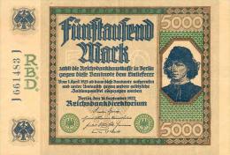 Deutschland, Germany - 5000 Mark, Reichsbanknote, Ro. 76 , XF, Serie J, 1922 ! - 5.000 Mark