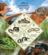 Solomon Islands. 2013 Snakes. (424a) - Snakes