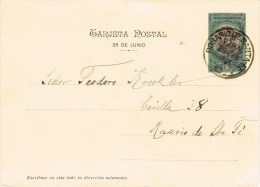 9354. Tarjeta Postal 26 Junio ROSARIO De SANTA FÉ (argentina) 1901. Belgrano - Entiers Postaux