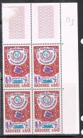 ANDORRE N°173 N**  En Bloc De 4 - Used Stamps