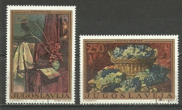 Yugoslavia ; 1972 Yugoslav Art, Still Life - Used Stamps