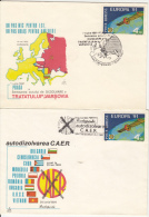 CAER SELF DISOLVING, SPECIAL COVER, 2X, 1991, ROMANIA - Storia Postale