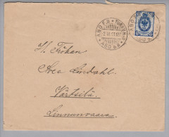 Heimat Finnland ABO-Turku 1901-09-02 Bahnpost - Lettres & Documents