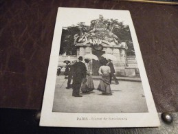 A157.CPA/CPSM...75..PARIS...Statue De Strasbourg....rare Beau Plan Animé..ecrite & Voyagée 1907 - Standbeelden