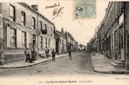 LA FERTE-SAINT-AUBIN GRANDE-RUE FACTEUR COMMERCES - La Ferte Saint Aubin