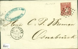 HANDGESCHREVEN BRIEF Uit 1870 Van AMSTERDAM Naar OSNABRUCK * NVPH 8 (8621) - Storia Postale