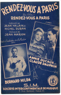 Rendez-vous à Paris, Jean Halain, Michel Duran, Jean Marion, Bernard Hilda, Annie Ducaux Et Claude Dauphin, Du Film - Vocals