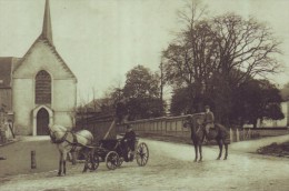 CPA Belgique - BOIS SEIGNEUR ISAAC - Vue De L´Eglise Et Du Château - Attelage   // - Braine-l'Alleud