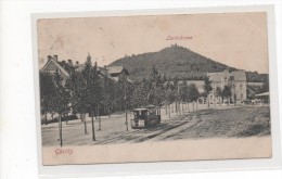 GÖRLITZ  -  LANDESKRONE MIT STRASSENBAHN    ~  1908 - Goerlitz