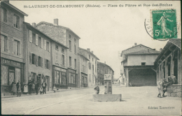 69 SAINT LAURENT DE CHAMOUSSET / La Place Du Plâtre Et Rue Des Roches / - Saint-Laurent-de-Chamousset