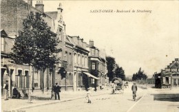 CPA - SAINT-OMER, Boulevard De Strasbourg - 2 Scans - Saint Omer