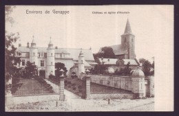 CPA Belgique - Brabant Wallon - Environs De Genappe - Château Et église D' HOUTAIN - Carte Postale  // - Genappe