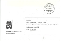 Motiv Brief  "Comune Di Coldrerio"               1983 - Briefe U. Dokumente