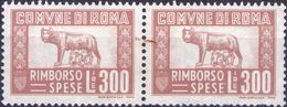 ITALIA - COMUNE DI ROMA - RIMBORSO SPESE - COPPIA NUOVA - Revenue Stamps