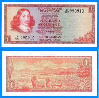Afrique Du Sud 1 Rand 1975 Neuf UNC Ecriture Afrikaner Signature 5 Belier South Africa Animal Paypal Skrill Bitcoin - South Africa