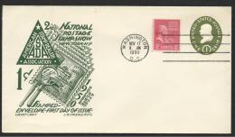 USA - 1950 1c 2nd National Postage Stamp Show First Day Cover - Unaddressed - 1941-1950