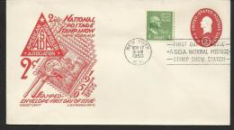 USA - 1950 2c 2nd National Postage Stamp Show First Day Cover - Unaddressed - 1941-1950
