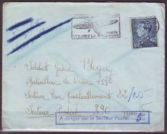 Lettre De ANVERS Annee 1939 Pour Un Soldat Du BATAILLON De L AIR   SECTON PARC RAVITAILLEMENT - Cartas & Documentos