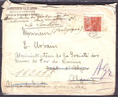 Lettre De RIO  Dec 1924 Pour  ROUINA Algerie  Puis LA LOUVIERE Belgique   5 Cachets Au Verso... - Lettres & Documents