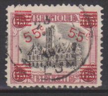 Belgique N° 188 ° Hôtel De Ville De Dendermonde Avec Surcharge Rouge - 1921 - Used Stamps