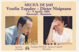 CPA CHESS, ECHECS, VESELIN TOPALOV- DIETER NISIPEANU MATCH - Chess