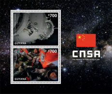 Guyana-2014-Space-Chinese Space Anniversary - Guyana (1966-...)