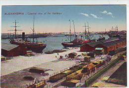 ALEXANDRIE . ALEXANDRIA . GENERAL VIEW OF THR HAIRBOUR. BATEAUX . TRAIN. ANIMATION. SERIE 650 - Alexandrie