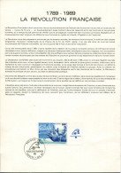 POLYNÉSIE FRANCAISE - N° 336 + BF N° 15 / FDC 100 ANS REVOLUTION FRANCAISE & MUTINERIE DU BOUNTY - OBL. DU 7/7/1989 - TB - FDC