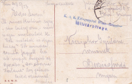 KUK KRIEGSSPITAL, WIEN, MILITARPFLEGE, CENSORED,1917, WW1 - WW1