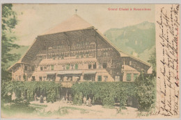 VD ROSSINIERES 1903-VII-26 Zollbrük Grand Chalet Phototypie NE - Rossinière